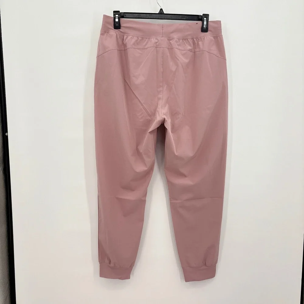 Under Armour Womens Rival Hi Rise Woven Pant XL Mauve Pink Joggers 1382727 NEW